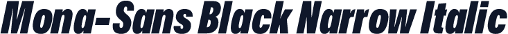 Mona-Sans Black Narrow Italic