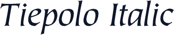 Tiepolo Italic