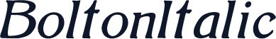 BoltonItalic