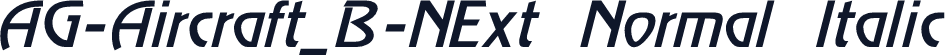 AG-Aircraft_B-NExt Normal Italic
