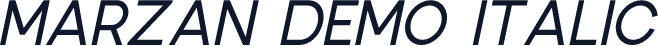 Marzan DEMO Italic