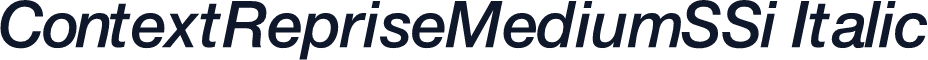 ContextRepriseMediumSSi Italic
