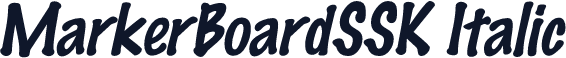 MarkerBoardSSK Italic