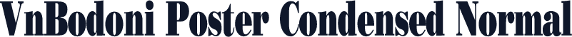 VnBodoni Poster Condensed Normal