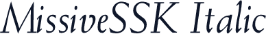 MissiveSSK Italic