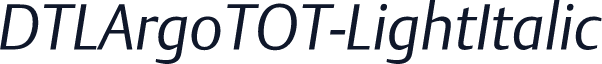 DTLArgoTOT-LightItalic
