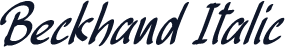 Beckhand Italic