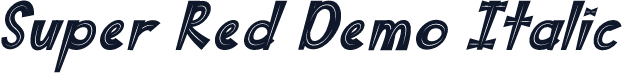 Super Red Demo Italic