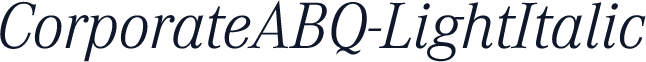 CorporateABQ-LightItalic