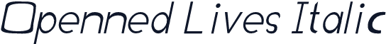 Openned Lives Italic
