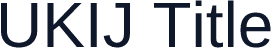 UKIJ Title