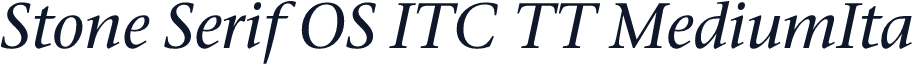 Stone Serif OS ITC TT MediumIta