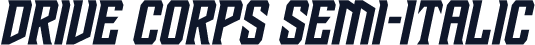 Drive Corps Semi-Italic