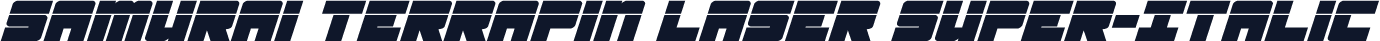 Samurai Terrapin Laser Super-Italic