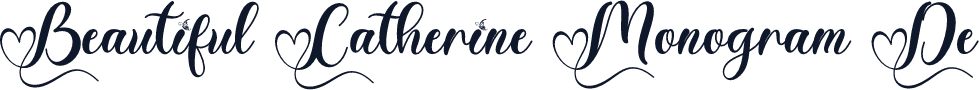 Beautiful Catherine Monogram De