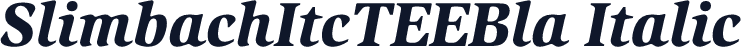 SlimbachItcTEEBla Italic