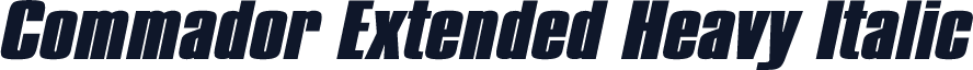Commador Extended Heavy Italic