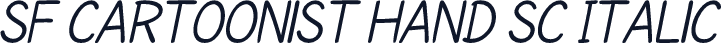 SF Cartoonist Hand SC Italic