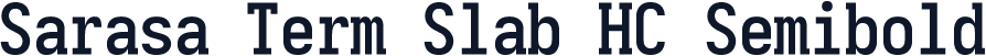 Sarasa Term Slab HC Semibold