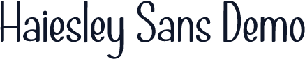 Haiesley Sans Demo