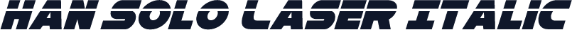 Han Solo Laser Italic