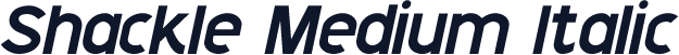 Shackle Medium Italic