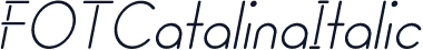 FOTCatalinaItalic