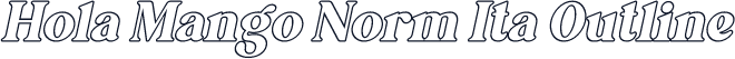 Hola Mango Norm Ita Outline