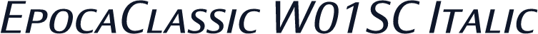 EpocaClassic W01SC Italic