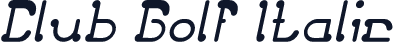 Club Golf Italic