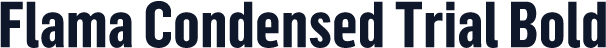 Flama Condensed Trial Bold