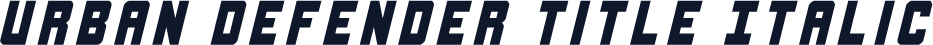 Urban Defender Title Italic