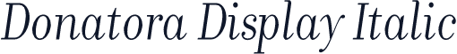 Donatora Display Italic