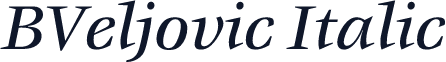 BVeljovic Italic