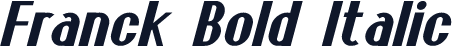 Franck Bold Italic