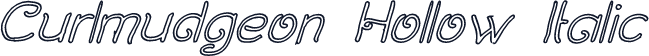 Curlmudgeon Hollow Italic