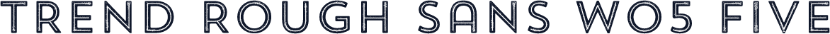 Trend Rough Sans W05 Five