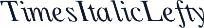 TimesItalicLefty