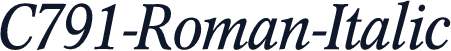 C791-Roman-Italic