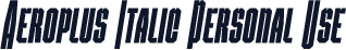 Aeroplus Italic Personal Use
