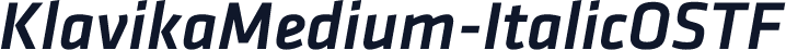 KlavikaMedium-ItalicOSTF