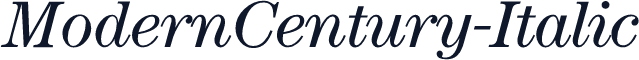 ModernCentury-Italic
