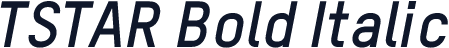 TSTAR Bold Italic