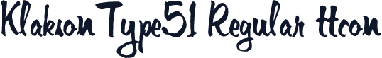 KlaksonType51 Regular ttcon