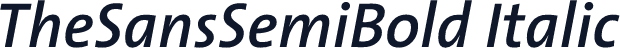 TheSansSemiBold Italic