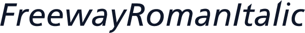 FreewayRomanItalic