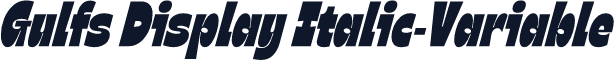 Gulfs Display Italic-Variable