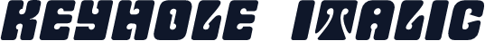 Keyhole  Italic
