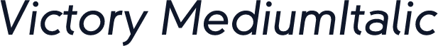 Victory MediumItalic