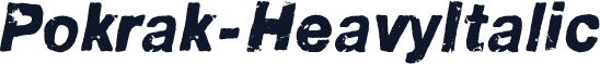 Pokrak-HeavyItalic
